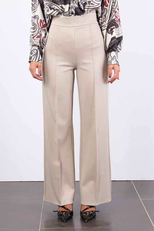 Pantalone Palazzo Twill Beige - 2