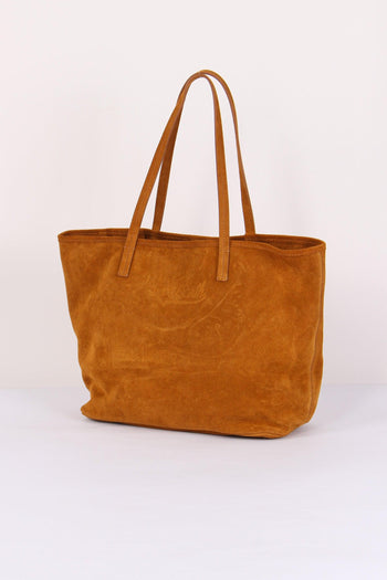 City Bag Suede Camello - 6