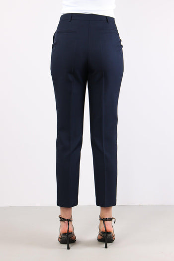 Pantalone Sigaretta Poliviscos Blu - 4