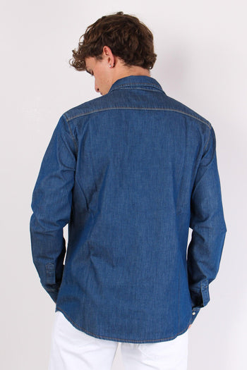 Camicia Denim Slim Fit Denim Scuro - 3