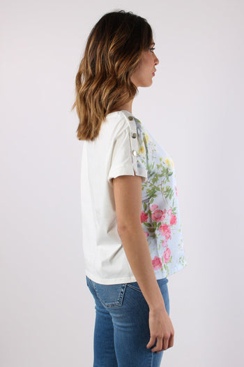 T-shirt Inserto Fantasia Bianco/botanic - 7