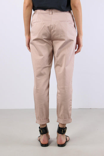 Chino Elastico Rasatello Rosa - 4