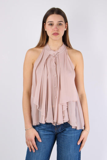 Maryonn Blusa Crepe Smanicata Rose - 2