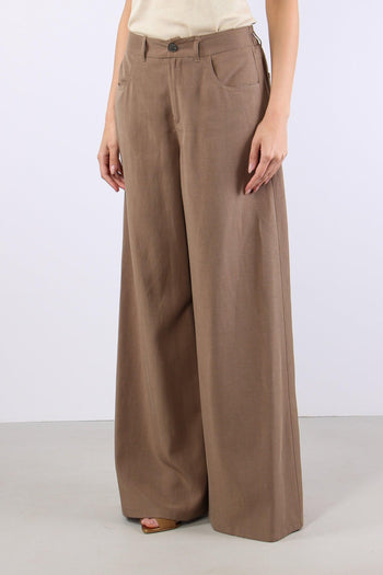 Pantalone 5 Tasche Tencell Biscotto - 3