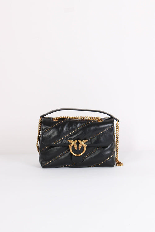 Tracolla Love Puff Shiny Nero/gold