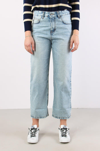 Denim Regular Risvolto Marmori Denim Chiaro - 3