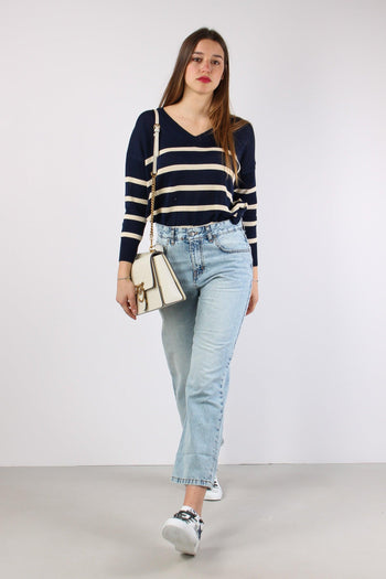 Denim Regular Risvolto Marmori Denim Chiaro - 6