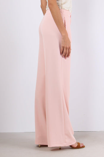 Pantalone Gamba Dritta Fluido Cipria - 6