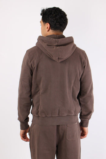 Felpa Full Zip Delavee Marrone - 5