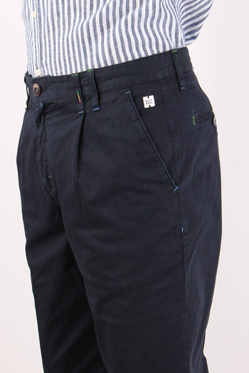 Chino Pences Gabardina Blu - 6