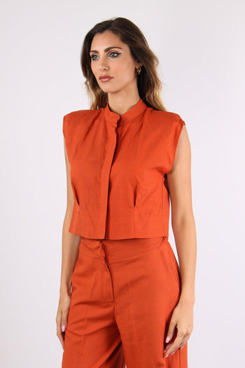 Camicia Corta Spallina Ruggine - 3