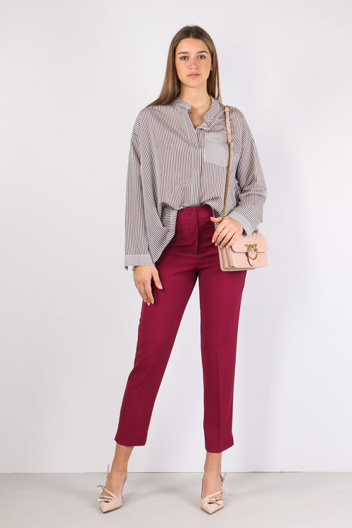 Camicia Taschino Contrasto Rig Moro