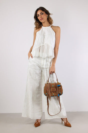 Pantalone Sangallo Cintura Bianco - 5