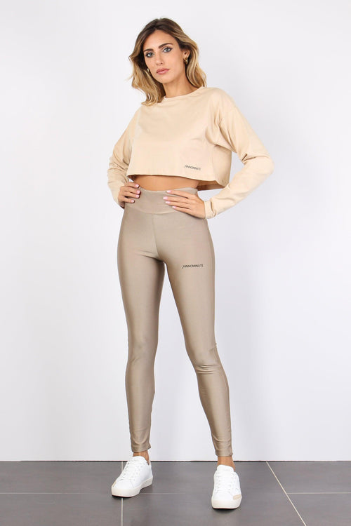 Leggings Lycra Tortora