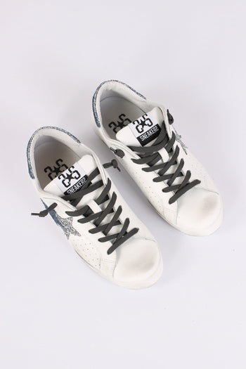 Sneakers Prime Star Stella Glitter Bianco/blu - 5