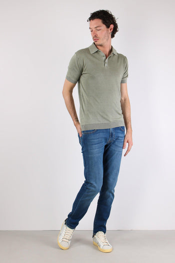 Polo Manica Corta Cotone Green Fade - 6