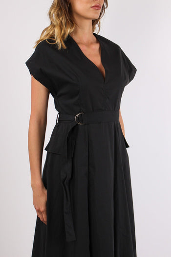 Abito Scavo V Tasche Nero - 7