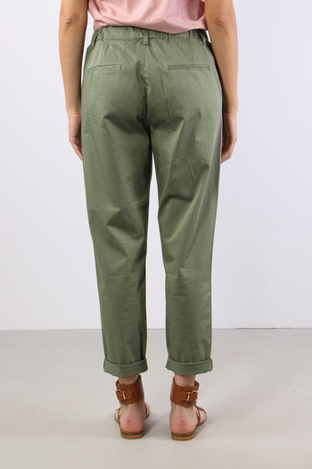Chino Elastico Rasatello Salvia - 4