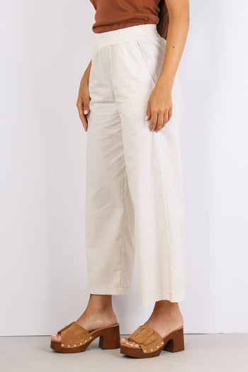 Pantalone Popeline Palazzo Ghiaccio - 3