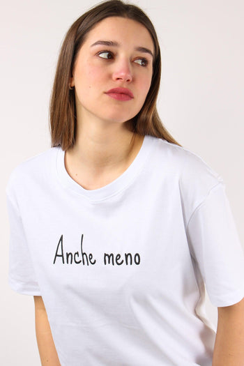 T-shirt Ricamo Anche Meno Bianco - 8