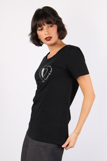 Palmira T-shirt Ricamo Black - 6