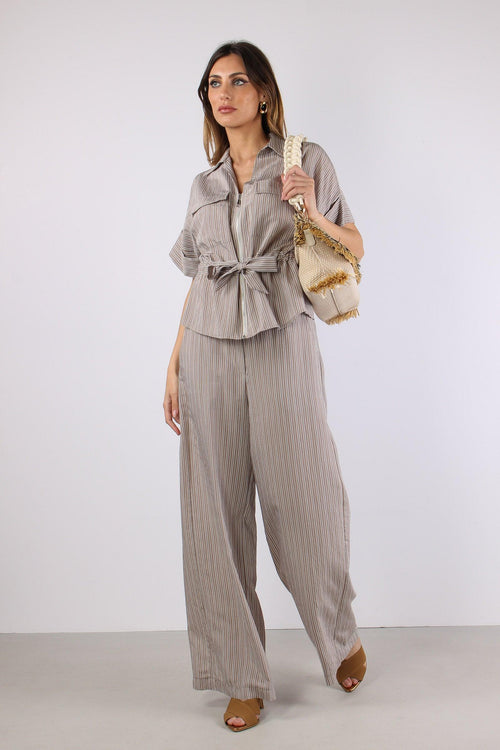 Camicia M/m Cintura Beige