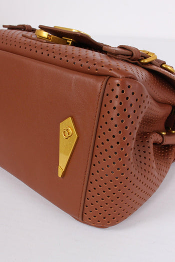 Cartella Traforata Cuoio - 6