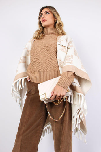 Frinestd Cappa Logo Spilla Panna/cammello - 2