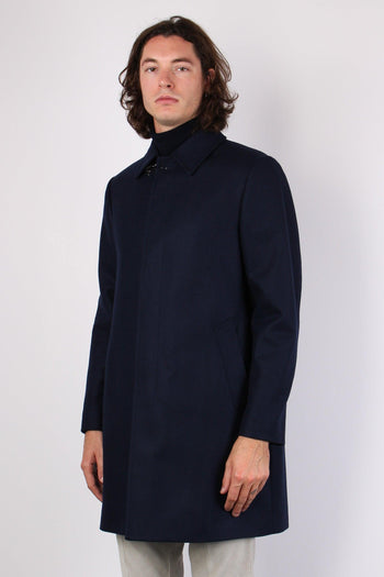 Cappotto Panno Blu - 7