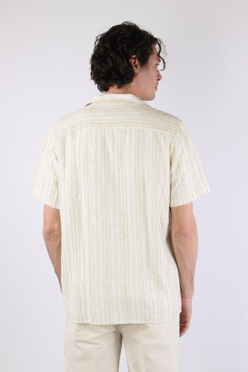 Camicia Mc Misto Lino Ecru - 5