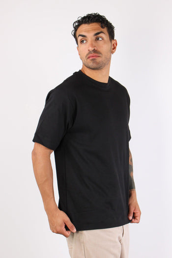 T-shirt Over Jersey Nero - 3