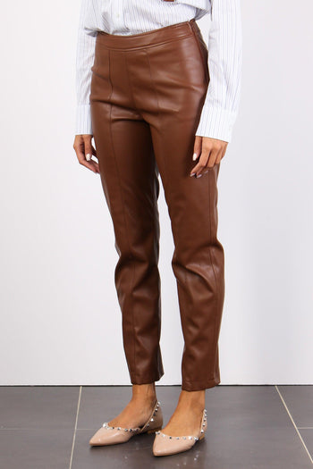 Pantalone Ecopelle Lather Brown - 3