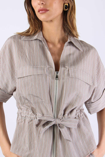 Camicia M/m Cintura Beige - 7