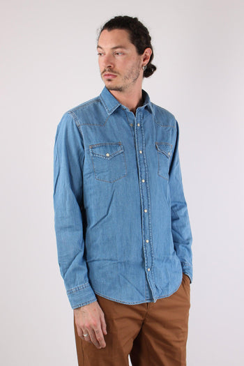 Camicia Denim Automatici Denim Chiaro - 6