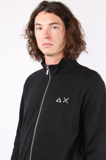 Maglia Cotone Full Zip Nero - 6