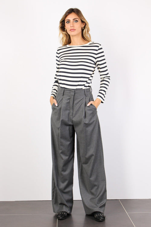 Melodia Pantalone Flanella Grigio