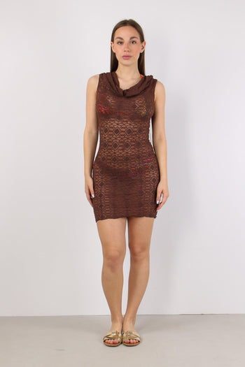 Abito Macrame Corto Moro - 5