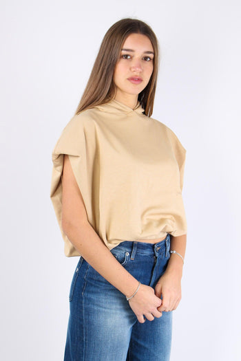 Felpa Over Cappuccio Modal Safari - 6