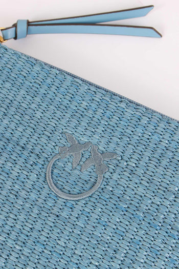 Pochette Rafia Light Blue - 4