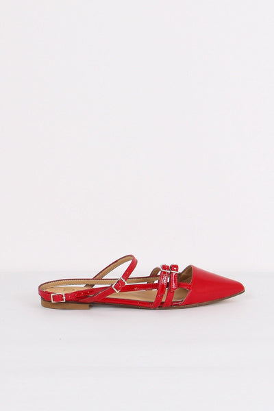 Slingback Cinturini Rosso