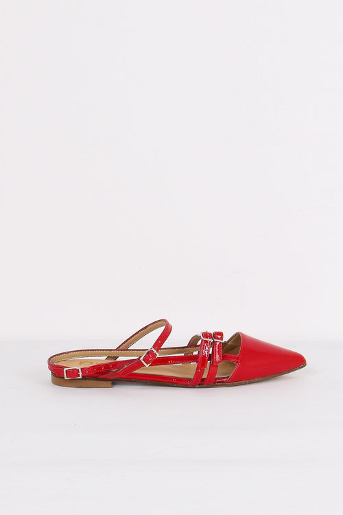 Slingback Cinturini Rosso