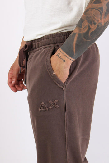Pantalone Felpa Delavee Marrone - 7