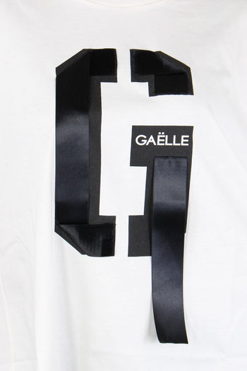 T-shirt Over Logo Nastro Off White - 6