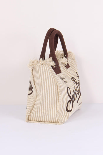 Vanity Canvas Righe Beige/moro - 8