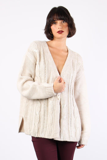 Yvonne Cardigan Spalmato Birch Beige - 5