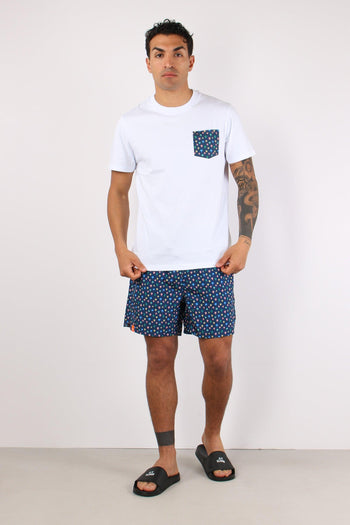 T-shirt Taschino Fantasia Bianco/giallo - 6