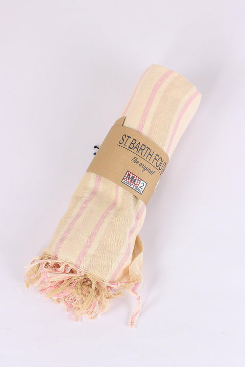 Foutas Righe Beige/bianco