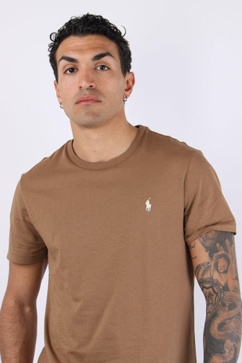 T-shirt Custom Slim Fit Rl Brown - 7