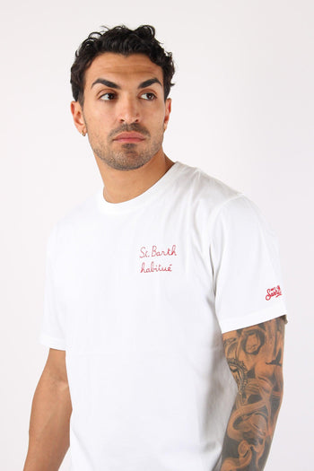 T-shirt Scritta Ricami Habitue - 7