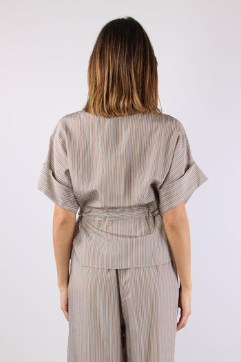 Camicia M/m Cintura Beige - 4